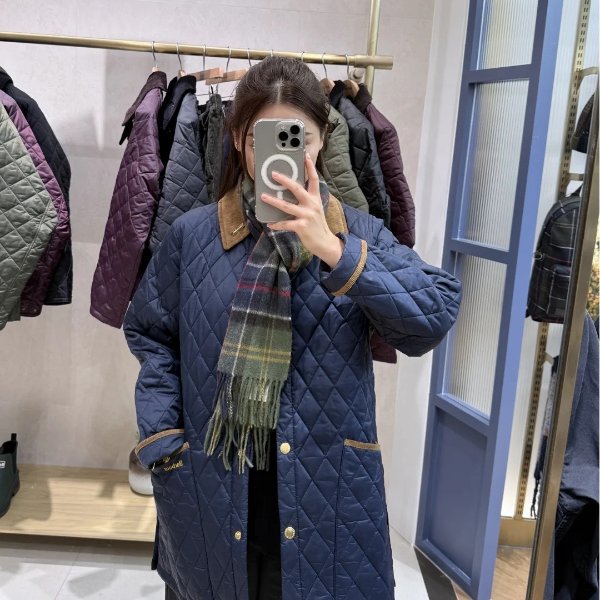 30周年海军蓝绗缝棉服