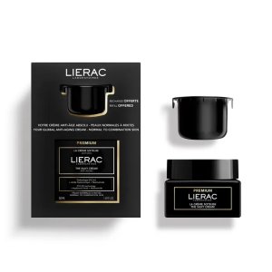 LIERAC均价€29.5/罐！白菜价！速抢！黑金面霜清爽版50ml+补充装50ml