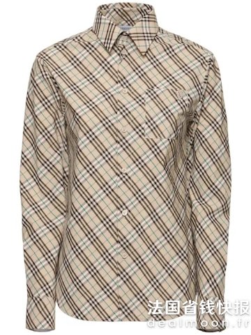 Burberry细格纹衬衫