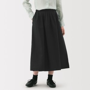 Muji3色可选，码暂全！！快麻混纺半裙