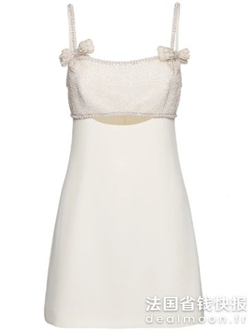 Self-Portrait蝴蝶结蕾丝裙