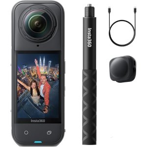 Insta360On Go 套装版，含自拍杆、镜头盖等X5 全景运动相机