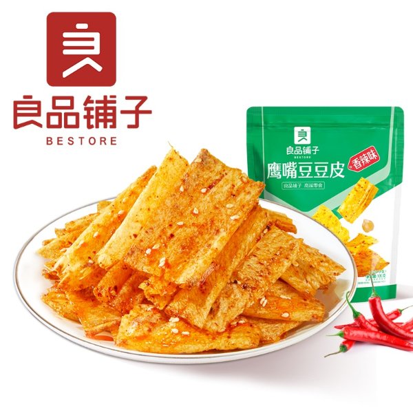良品铺子 鹰嘴豆豆皮(香辣味)168g