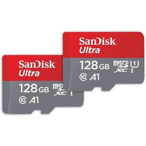 SanDisk128G，闪促随时截止！平均€10.5/张！Ultra microSDXC 储存卡 2张