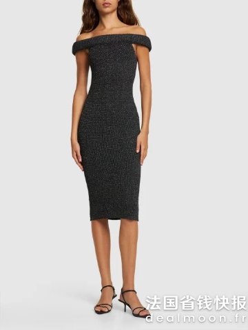 Toteme一字肩小黑裙