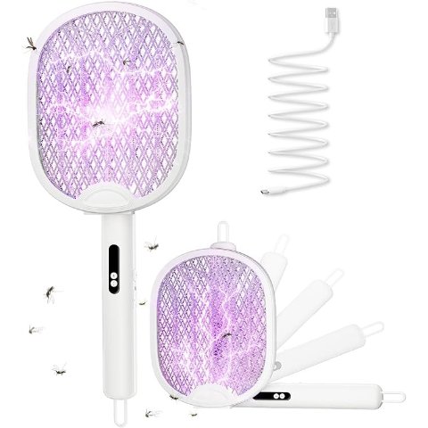 可折叠收纳，德亚销冠一定有它的道理！记得勾选voucher电蚊拍