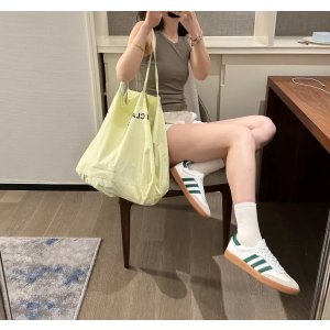 永远看不腻的一双@北川景Chloeadidas SAMBA 绿色德训鞋