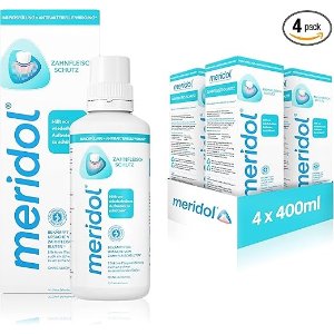 平均€5.65/瓶；不含酒精！无刺激！！meridol 漱口水 400ml*4瓶