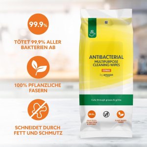 by Amazon 消毒湿巾 42片×6包 随身装一包安全卫生