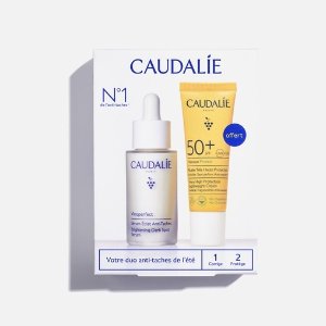 Caudalie折合62折！这个夏天白到发光啊！小奶瓶精华30m+防晒20ml
