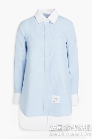 Thom Browne拼色衬衫