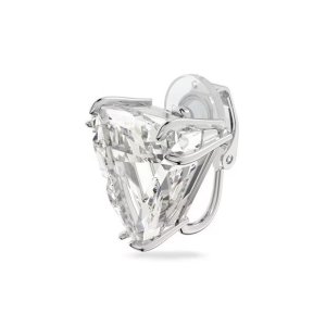 水晶三角切割耳钉