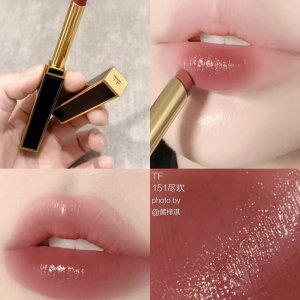 Tom Ford复古红茶烟棕！细管口红 151#尽欢