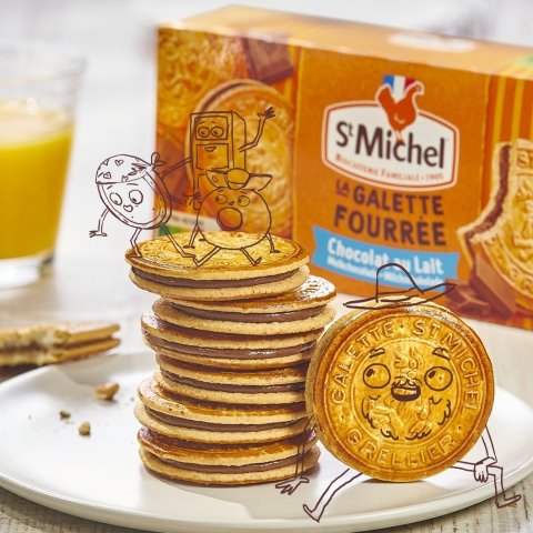 焦糖黄油饼干€3.59百年法式烘焙世家 St Michel 🍪这一口酥脆 才是顶级饼干的勋章