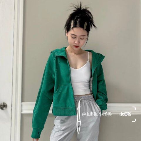Lululemon@lu啊lu小怪兽Scuba 拉链外套