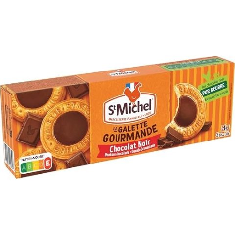 St Michel 黑巧饼干 121g
