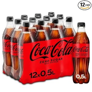 Coca-Cola仅€0.87/瓶！零糖可乐 12瓶装*500ml