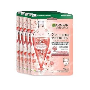 Garnier晒后修复 来一打！新款益生菌修复面膜 5片装