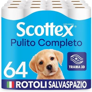 Scottex平均€0.48/卷厕纸 64卷