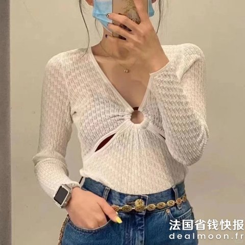 Sandro@Lulu镂空上衣