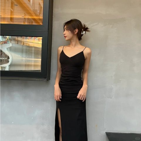 Maje美神连衣裙@迷缎面连衣裙