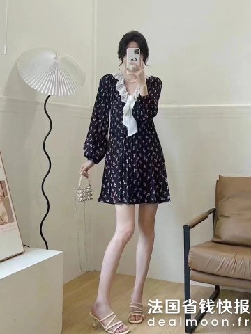 Maje1.5折！不敢相信眼睛 类似款上身碎花裙