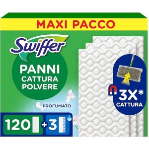 Swiffer平均仅€0.15/块！120块干拖布替换装 + 3块湿拖布