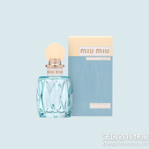 Miu Miu轻盈铃兰 + 绿叶露水 + 柔和花香，自然清爽滢蓝女士香氛 30ml