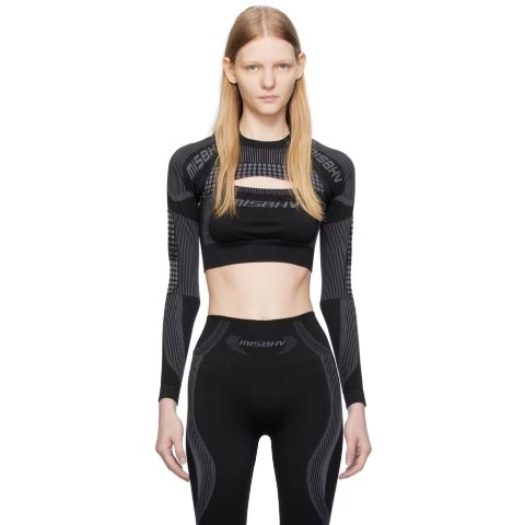 MISBHVMISBHV 黑色 Shrug 运动上装