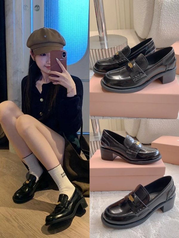 Black Penny金币乐福鞋