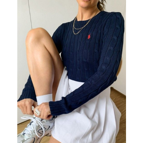 Polo Ralph Lauren同款黑色！蓝马标好看疯！针织衫