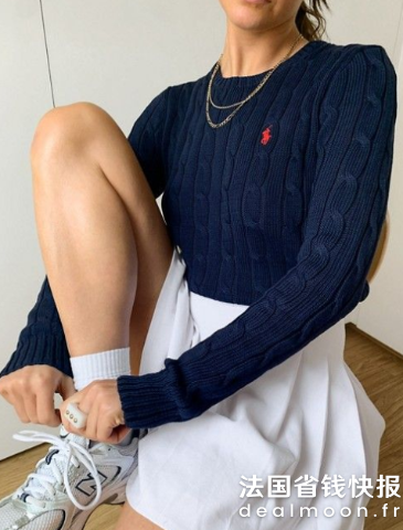 Polo Ralph Lauren同款黑色！蓝马标好看疯！针织衫
