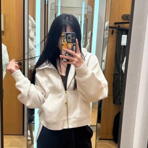 Scuba 宽松连帽卫衣 半拉链