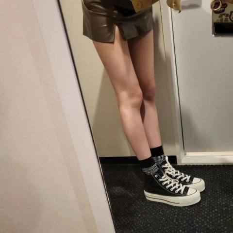 Converse比例直接完美@qi小妹 All Star 厚底帆布鞋