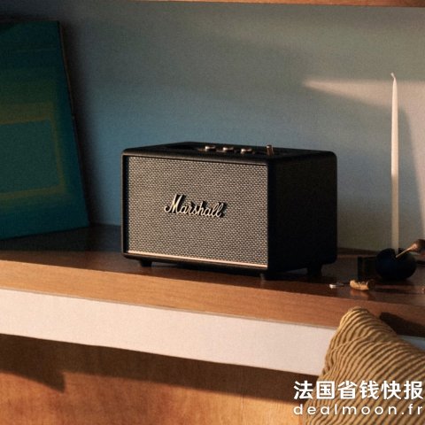 Marshall直降€100！经典黑金款Acton III 蓝牙音箱