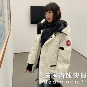 Canada Goose白色好好看 @naiveluuuChilliwack 羽绒飞行夹克