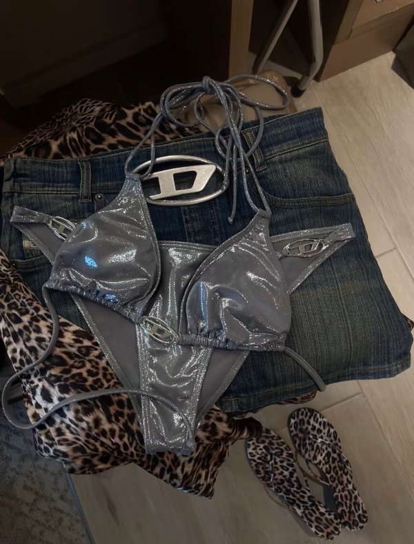 DIESEL Oval D 比基尼上衣