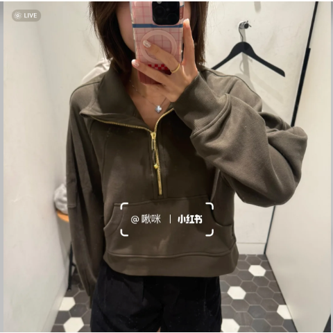 Lululemon码数不多啦Scuba 半拉链卫衣