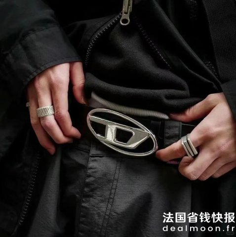 Diesel黑银皮带