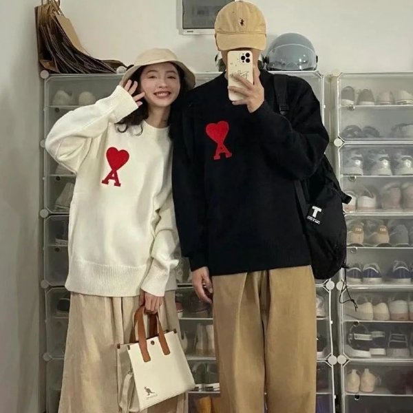 Ami De Coeur 黑色高领毛衣