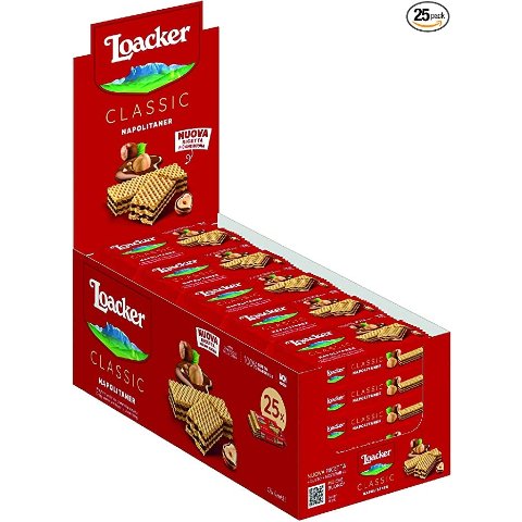 Loacker威化饼干榛果口味 45 g (Pack of 25)