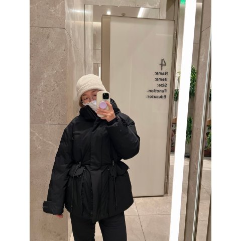 Lululemon巨保暖的派克大衣！相似款@一团碳Insulated 防水收腰派克大衣