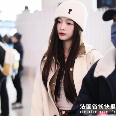 @吴宣仪同款AMI 灯芯绒拼接棉斜纹夹克