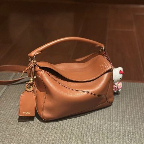 Loewe黄金尺寸+经典焦糖色 @铁纯酱CHUNZI Puzzle 中号托特包