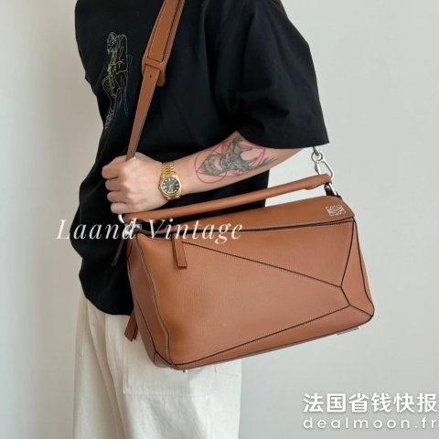 Loewe酷盖和大号绝配@LAAND尤费斯（男包版）Puzzle Edge Large 托特包