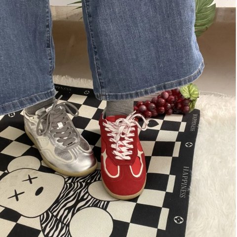 ALOHAS 金属皮革运动鞋