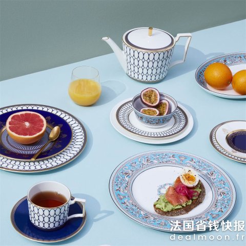 WedgwoodFlorentine 绿松石色3件套