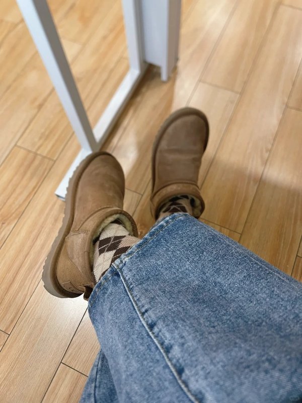 Mini II 栗色短靴