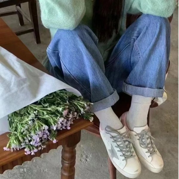 Super-Star 女士白灰粉运动鞋