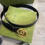 Gucci 降价太猛 双G腰带€385 黑色经典乐福鞋€623
